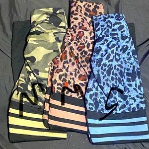 Bombshell leggings. Ready to look gym ready! 3 leggings.